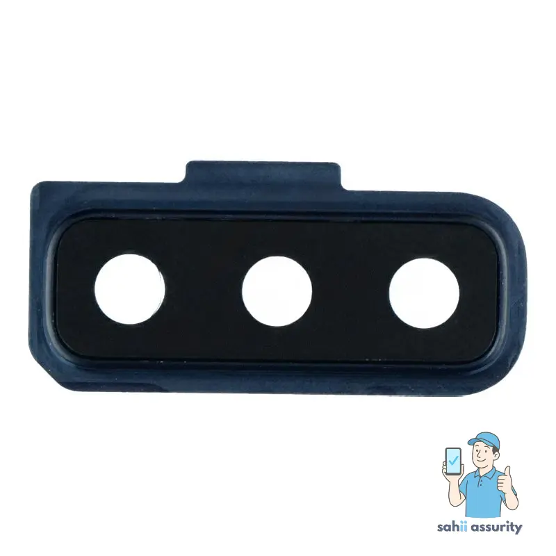 Camera Lens Glass with Frame for Samsung Galaxy A7 2018 Black